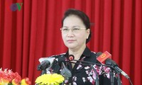 Ketua MN Vietnam, Nguyen Thi Kim Ngan  mengadakan kontak dengan para pemilih Kabupaten Phong Dien, Kota Can Tho