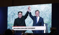 Opini umum  internasional memberikan penilaian tinggi  terhadap pertemuan puncak antar-Korea