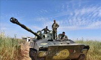 Tentara Suriah memperkuat operasi memukul mundur  kaum pembangkang di kawasan Barat Laut