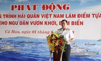 Mencanangkan  program:  “Angkatan laut Vietnam sebagai sandaran bagi para nelayan untuk berangkat mengurangi laut ”