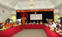 Le Front de la Patrie du Vietnam reçoit la délégation de bouddhistes du Cambodge