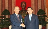 President Truong Tan Sang receives Japanese business representatives 