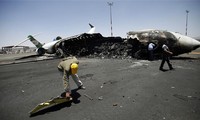 Arab coalition bombed Yemen international airport 