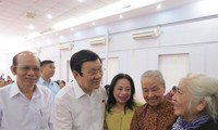 President Truong Tan Sang meets voters in HCMC