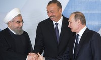Russia, Iran, Azerbaijan summit issue joint declaration 