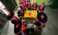 Unique clothing of the Red Dao women