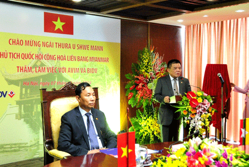Myanmar Parliament Speaker meets Vietnam Investors Association in Myanmar