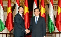 Prime Minister Nguyen Tan Dung meets with Hungarian President 