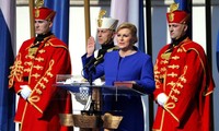 Croatia's President Kolinda Grabar-Kitarovic Sworn in