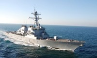 US navy destroyer conducts freedom-of-navigation operations in the East Sea 