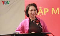 National Assembly Chairwoman meets Vietnamese community in India 