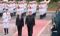 Toàn cảnh Lễ đón Chủ tịch Triều Tiên Kim Jong Un tại Phủ Chủ tịch