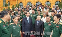 Tran Dai Quang rencontre des anciens militaires volontaires vietnamiens