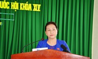 La présidente de l’Assemblée nationale rencontre l’électorat de Can Tho