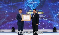 Pham Binh Minh au 10e anniversaire de Samsung Electronics Vietnam