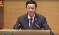 Le vice-Premier ministre Vuong Dinh Huê répond aux questions des députés