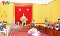 Nguyên Phu Trong à la réunion-bilan de la commission du Parti pour la police 