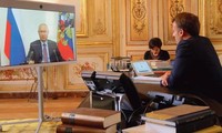 Ukraine: Emmanuel Macron et Vladimir Poutine d’accord sur la nécessité d’une désescalade