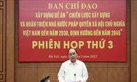 Nguyên Xuân Phuc examine l’avancement du projet d’établissement d’un État de droit socialiste au Vietnam pour 2030