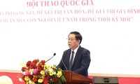 Colloque: «Le système de valeurs national, les systèmes de valeurs culturelles et familiales et les normes pour les Vietnamiens dans la nouvelle période»