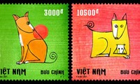 戌年のテトに発行された切手デザイナーのファム・ハー・ハイ
