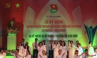 Upacara peringatan ultah ke-81 hari jadinya Liga Pemuda Komunis Ho Chi Minh