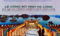 Ha Long receives the title of the New 7 Wonders of Nature