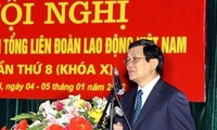 张晋创出席越南劳动总联合会执委会第八次会议