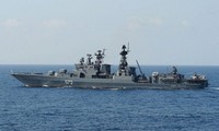 中俄两国海军举行首次联合军演