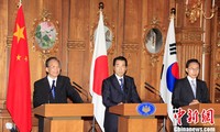 中日韩讨论朝鲜半岛紧张局势