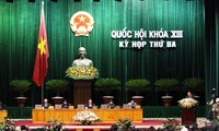 越南13届国会3次会议通过五部法律草案并讨论出版法修正草案