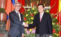 亚美尼亚总统萨尔基相圆满结束对越南的访问
