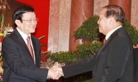 张晋创会见老挝内政部长坎班披拉冯