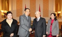老挝媒体高度评价朱马利总书记的越南之行