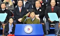 韩国总统朴槿惠宣誓就职