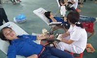 越南岘港市和宣光省举行集会，响应全民献血救人活动