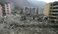 中国四川地震造成重大人员伤亡