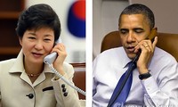韩美总统通电话