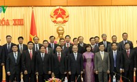 阮生雄会见新任驻外大使和代表机构首席代表