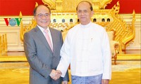 阮生雄同缅甸领导人会谈和会见