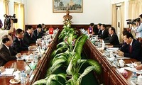 加强越南和平委员会与老挝和平与团结委员会的合作