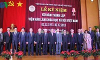 阮富仲出席越南社会科学翰林院成立60周年纪念仪式