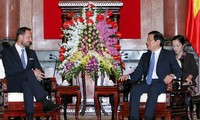 越南国家主席张晋创会见挪威王储哈康·芒努斯