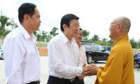 越南国家主席张晋创考察西南部指导委员会工作情况