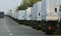 俄罗斯第8批人道主义援助车队进入乌东部