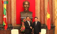 张晋创会见缅甸联邦议会议长吴瑞曼