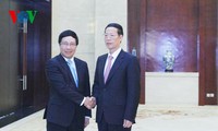 范平明会见中国国务院副总理张高丽和广西壮族自治区党委书记彭清华