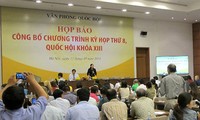 越南13届国会8次会议议事日程公布
