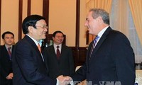 越南国家主席张晋创会见美国贸易代表弗罗曼