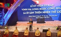 下龙湾入选世界自然遗产20周年纪念仪式在广宁省举行